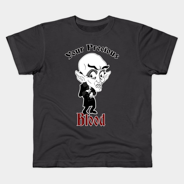 "Your Precious Blood" (Nosferatu) Kids T-Shirt by FreakPills